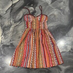 American Rag Striped Sundress light padding adjustable straps
